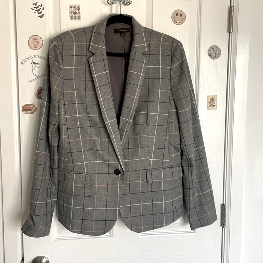 Grey Ann Taylor Blazer